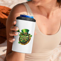 St Patricks Day Irish Darts Board Celebration Gift 4 in 1 Can Cooler Tumbler