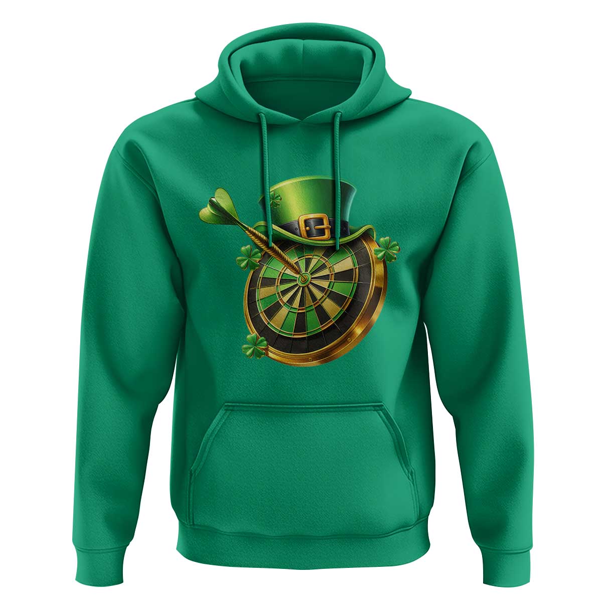 St Patricks Day Irish Darts Board Celebration Gift Hoodie