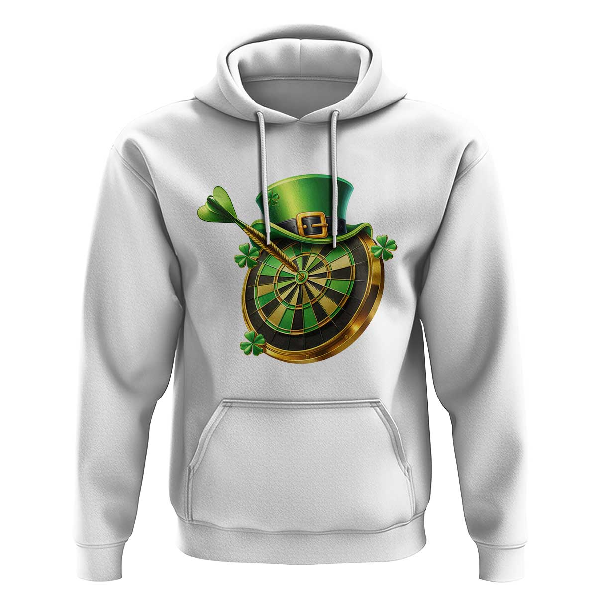 St Patricks Day Irish Darts Board Celebration Gift Hoodie