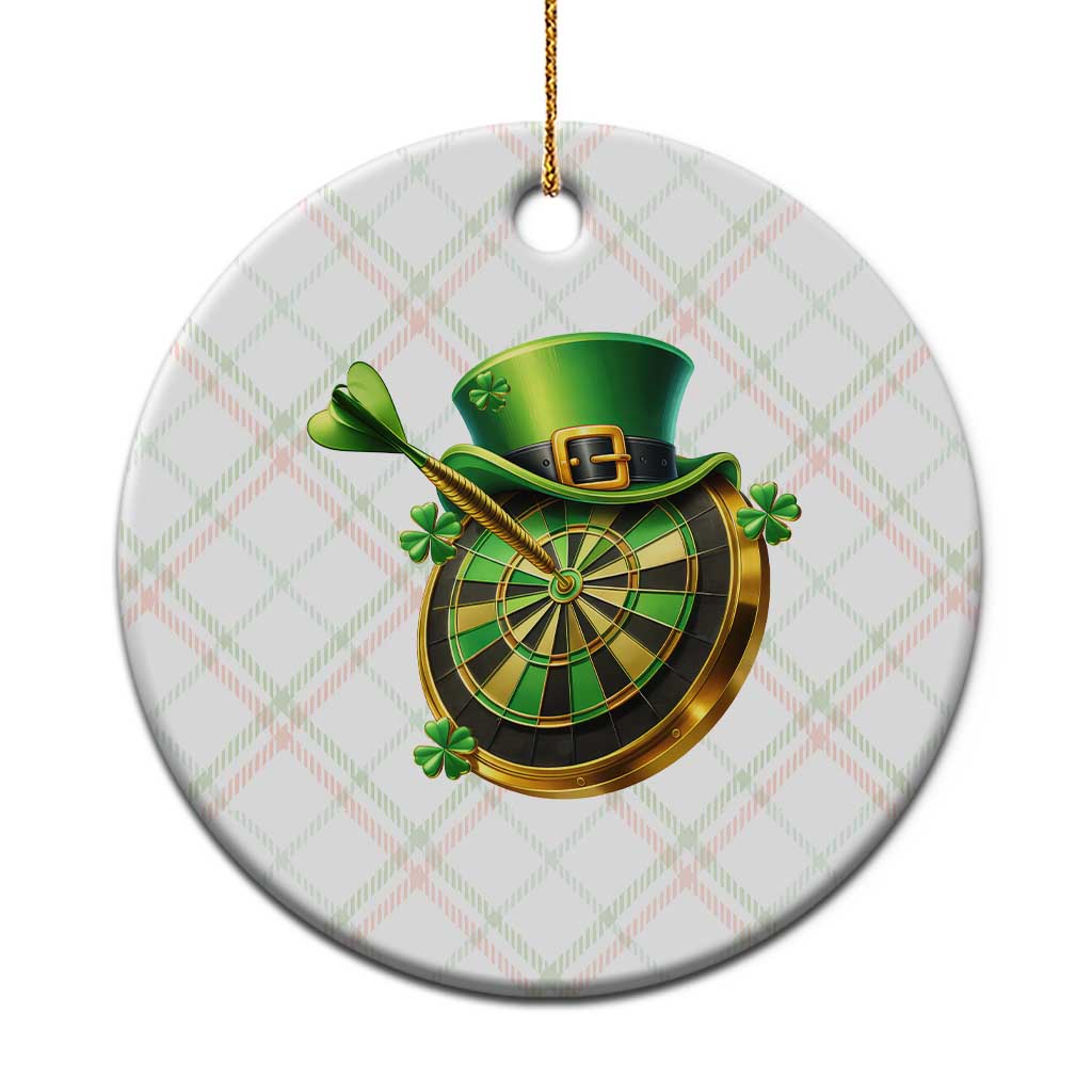 St Patricks Day Irish Darts Board Celebration Gift Ceramic Ornament