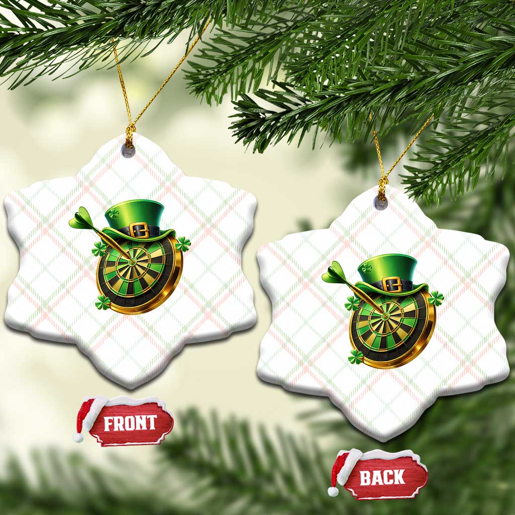 St Patricks Day Irish Darts Board Celebration Gift Ceramic Ornament