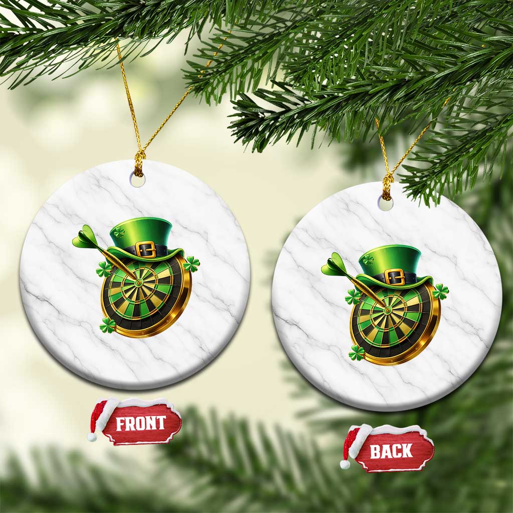 St Patricks Day Irish Darts Board Celebration Gift Ceramic Ornament