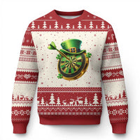St Patricks Day Irish Darts Board Celebration Gift Ugly Christmas Sweater