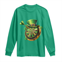 St Patricks Day Irish Darts Board Celebration Gift Long Sleeve Shirt