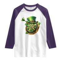 St Patricks Day Irish Darts Board Celebration Gift Raglan Shirt