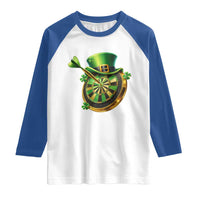 St Patricks Day Irish Darts Board Celebration Gift Raglan Shirt