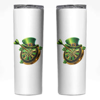 St Patricks Day Irish Darts Board Celebration Gift Skinny Tumbler