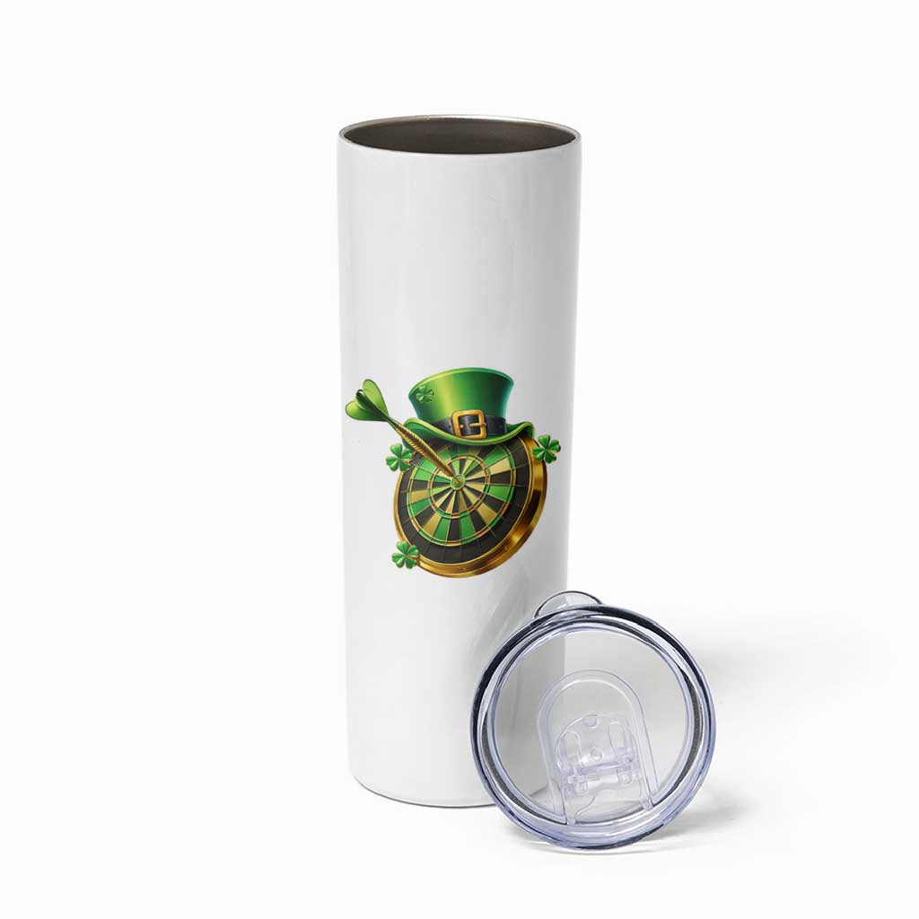 St Patricks Day Irish Darts Board Celebration Gift Skinny Tumbler