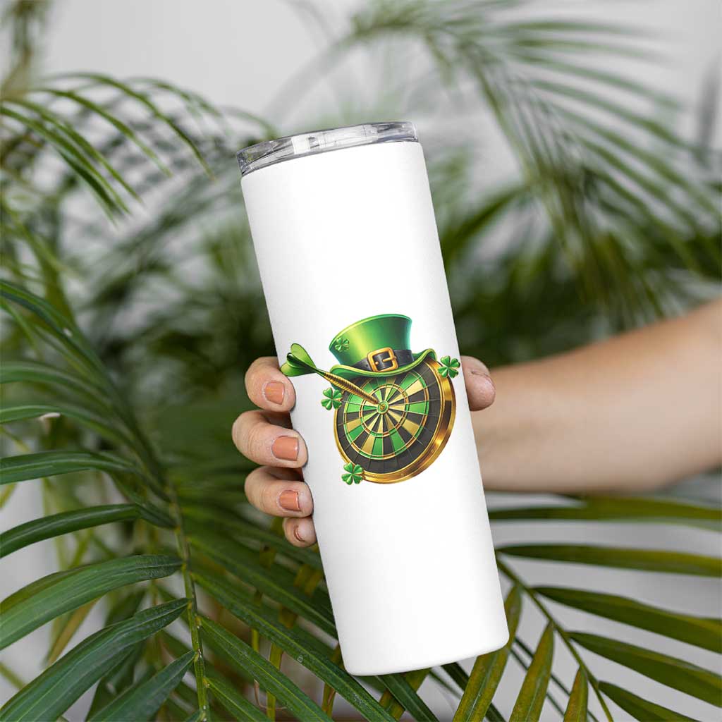 St Patricks Day Irish Darts Board Celebration Gift Skinny Tumbler