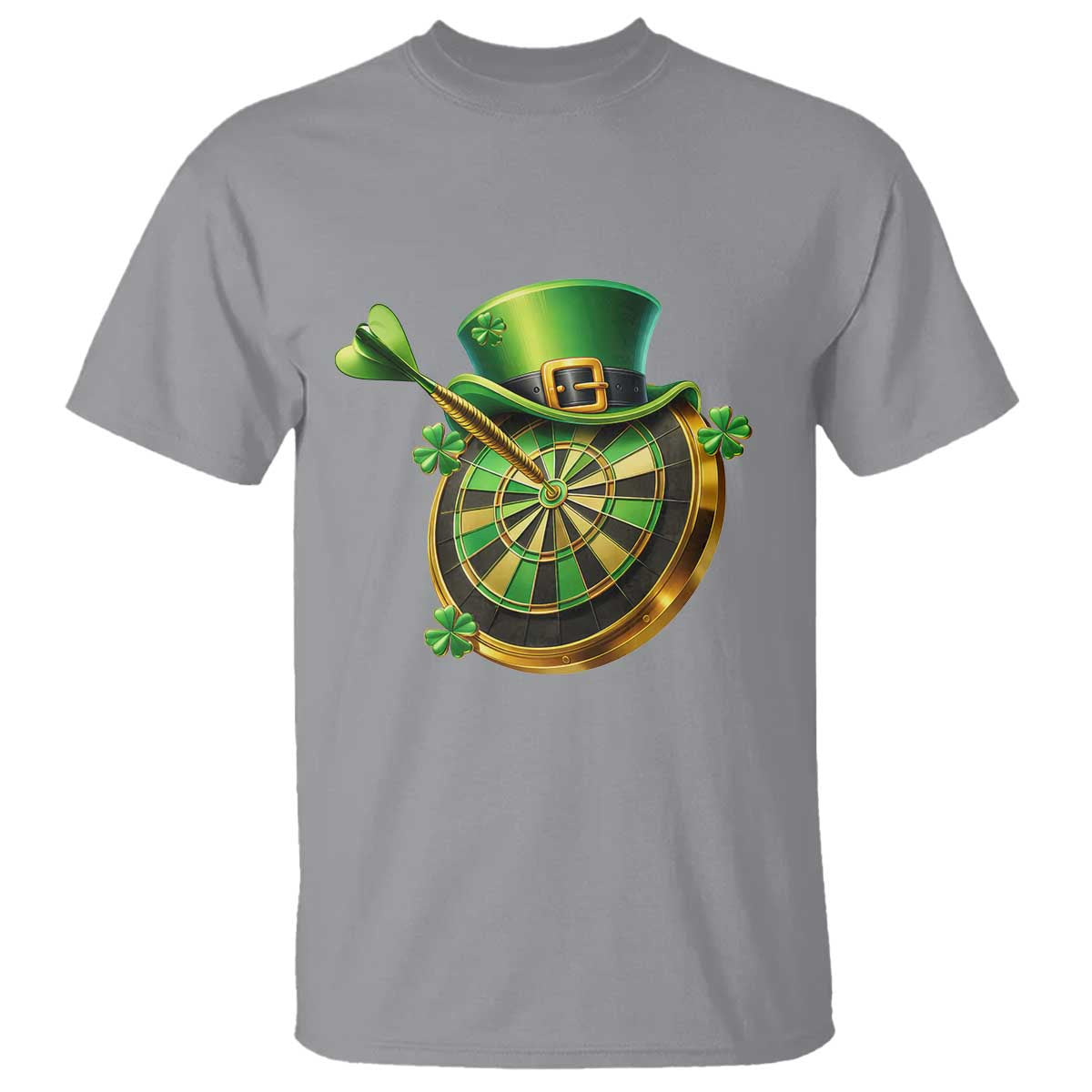St Patricks Day Irish Darts Board Celebration Gift T Shirt