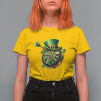 St Patricks Day Irish Darts Board Celebration Gift T Shirt For Women