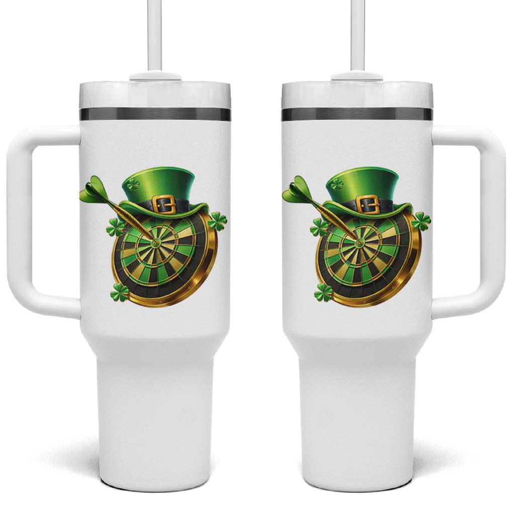 St Patricks Day Irish Darts Board Celebration Gift Tumbler With Handle