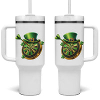 St Patricks Day Irish Darts Board Celebration Gift Tumbler With Handle