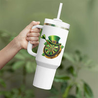 St Patricks Day Irish Darts Board Celebration Gift Tumbler With Handle