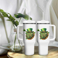 St Patricks Day Irish Darts Board Celebration Gift Tumbler With Handle