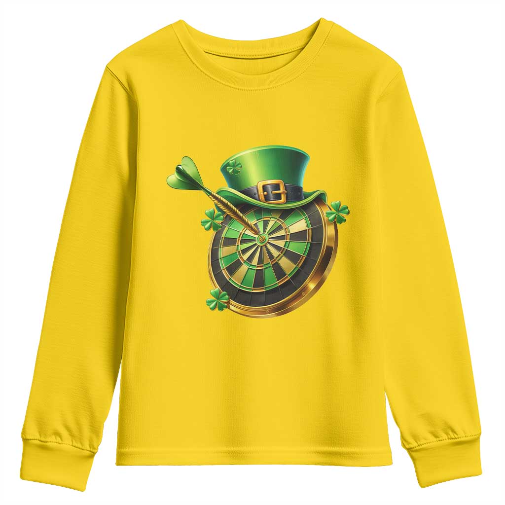 St Patricks Day Irish Darts Board Celebration Gift Youth Sweatshirt
