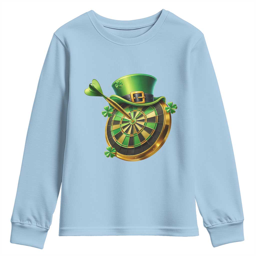 St Patricks Day Irish Darts Board Celebration Gift Youth Sweatshirt