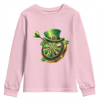 St Patricks Day Irish Darts Board Celebration Gift Youth Sweatshirt