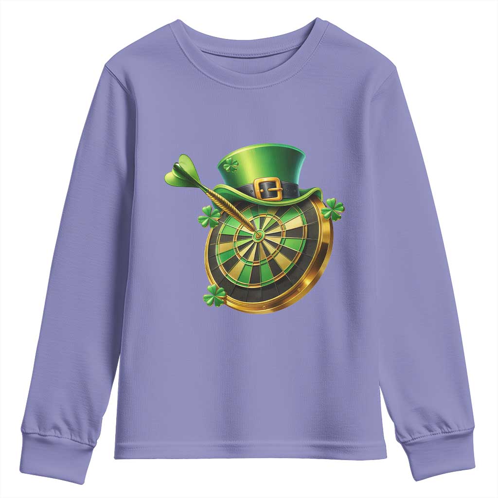 St Patricks Day Irish Darts Board Celebration Gift Youth Sweatshirt