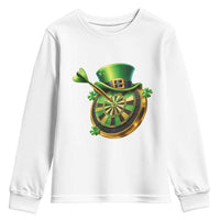 St Patricks Day Irish Darts Board Celebration Gift Youth Sweatshirt