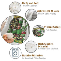 Shamrock On Me Youre Missing Throw Blanket St Patricks Day Darts Player Gift