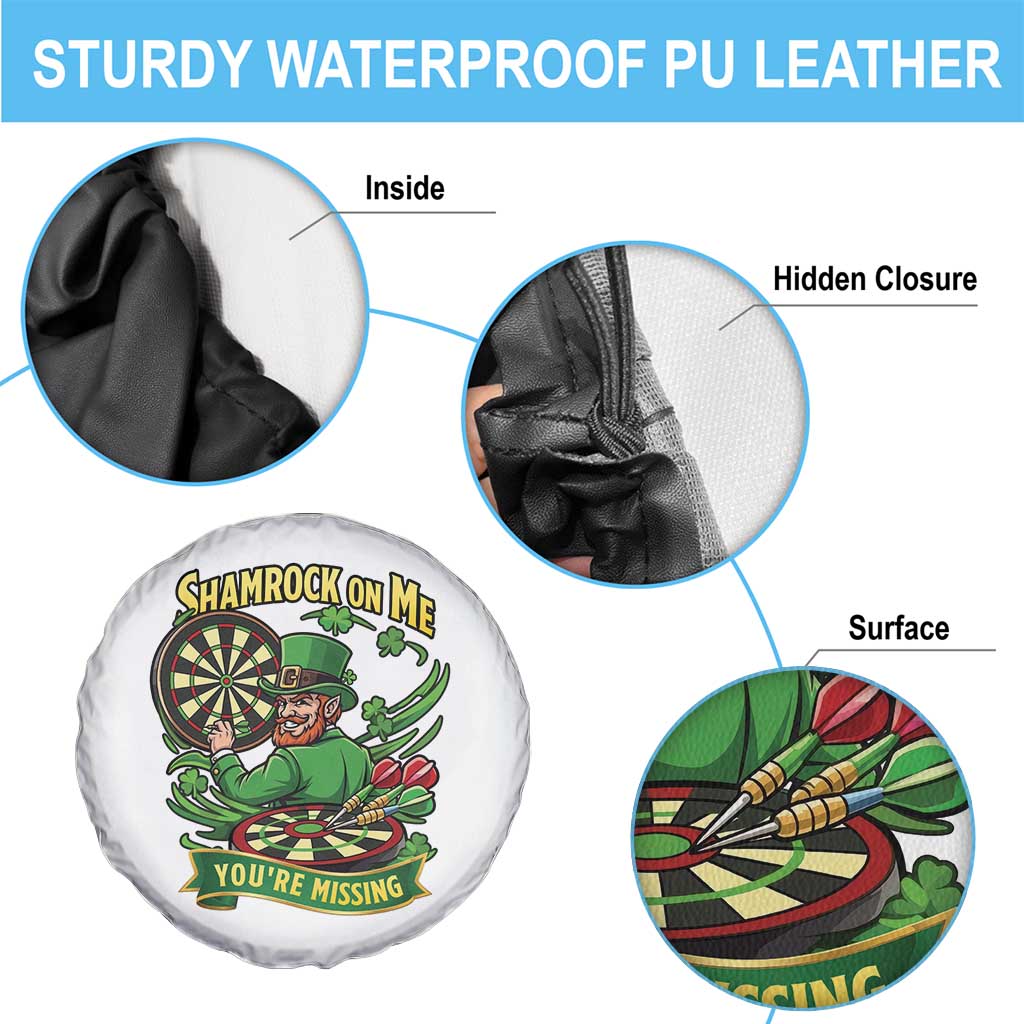 Shamrock On Me Youre Missing Spare Tire Cover St Patricks Day Darts Player Gift