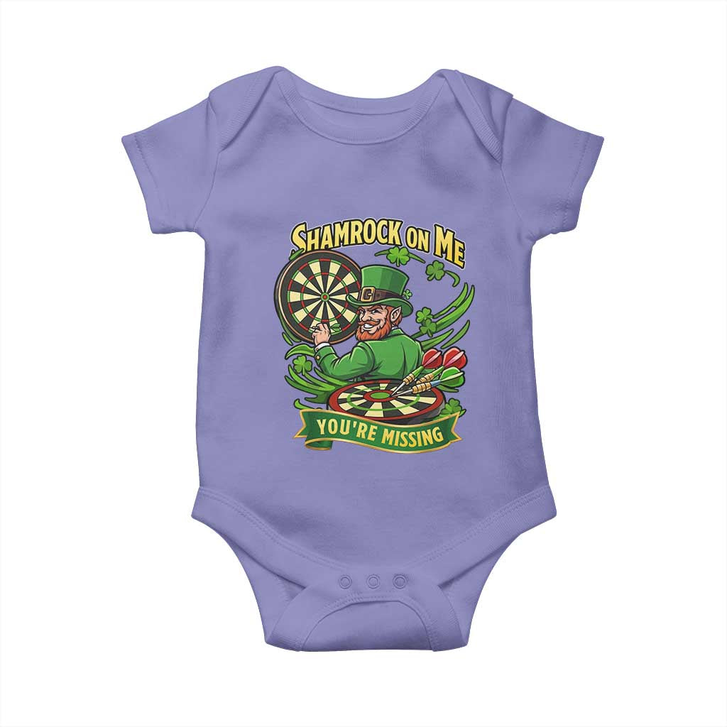 Shamrock On Me Youre Missing Baby Onesie St Patricks Day Darts Player Gift
