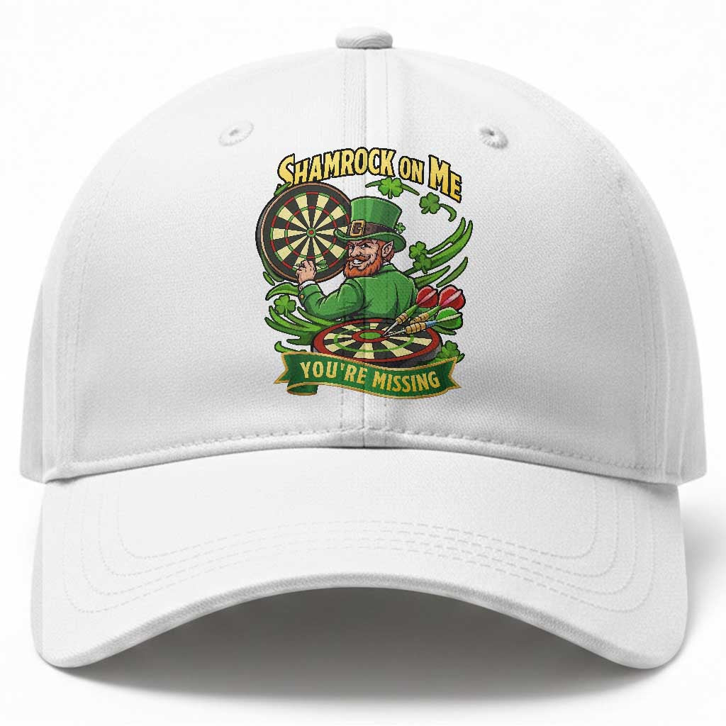 Shamrock On Me Youre Missing Baseball Cap St Patricks Day Darts Player Gift