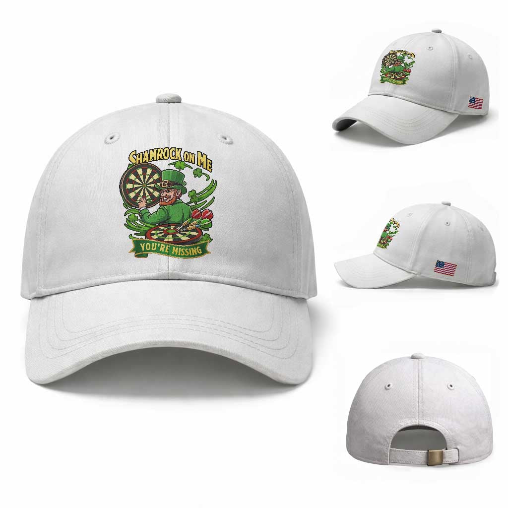Shamrock On Me Youre Missing Baseball Cap St Patricks Day Darts Player Gift