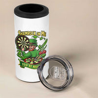 Shamrock On Me Youre Missing 4 in 1 Can Cooler Tumbler St Patricks Day Darts Player Gift