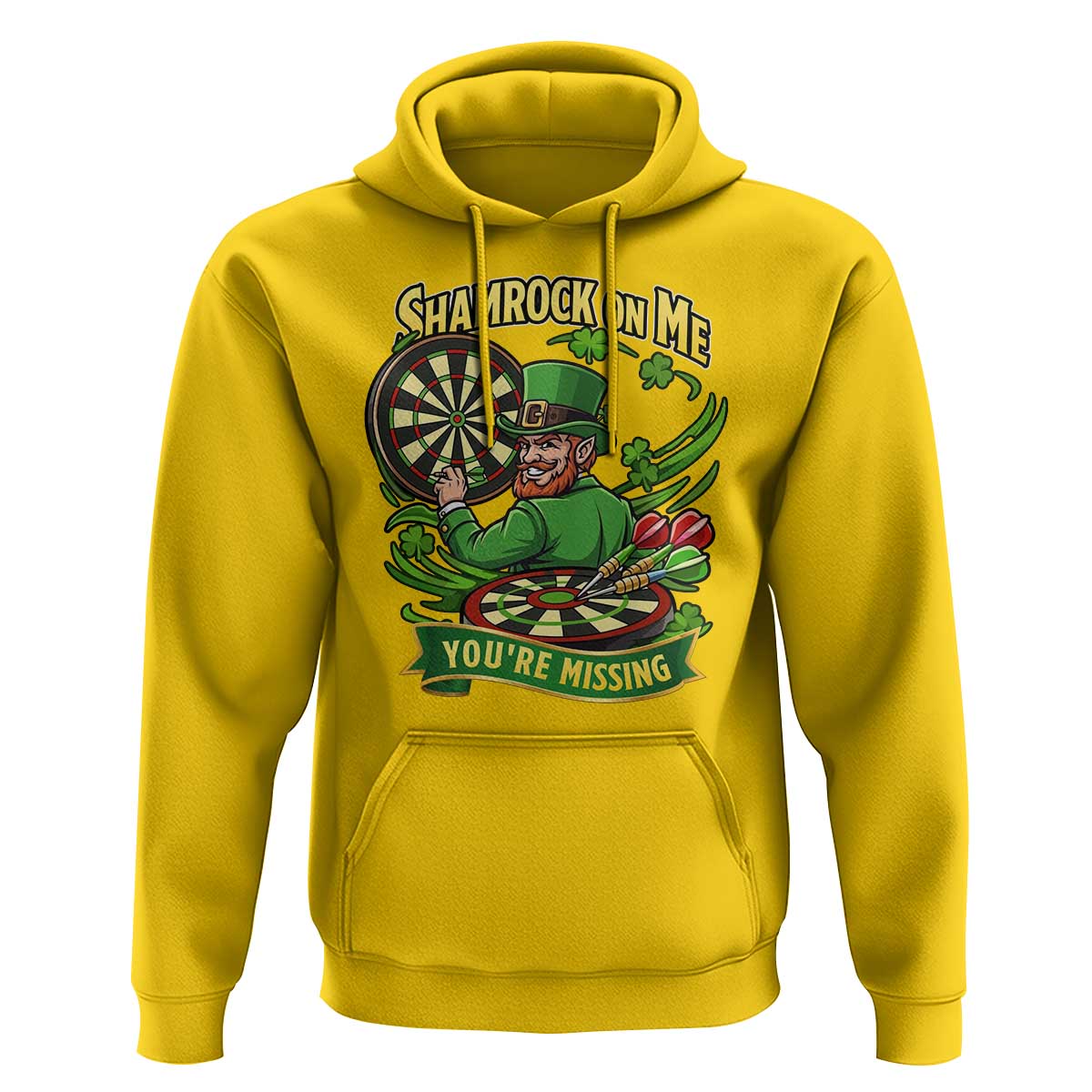 Shamrock On Me Youre Missing Hoodie St Patricks Day Darts Player Gift