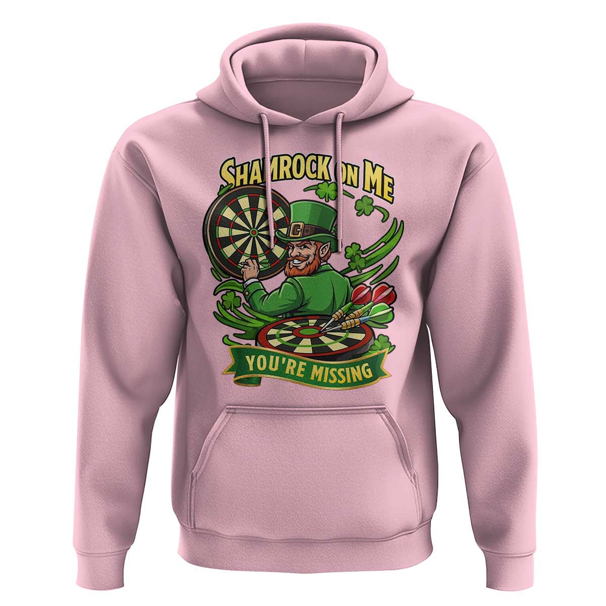 Shamrock On Me Youre Missing Hoodie St Patricks Day Darts Player Gift