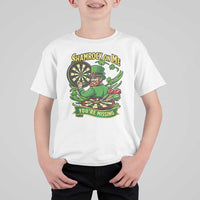 Shamrock On Me Youre Missing T Shirt For Kid St Patricks Day Darts Player Gift