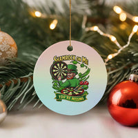 Shamrock On Me Youre Missing Ceramic Ornament St Patricks Day Darts Player Gift