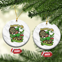 Shamrock On Me Youre Missing Ceramic Ornament St Patricks Day Darts Player Gift