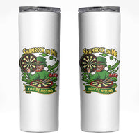 Shamrock On Me Youre Missing Skinny Tumbler St Patricks Day Darts Player Gift