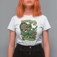 Shamrock On Me Youre Missing T Shirt For Women St Patricks Day Darts Player Gift