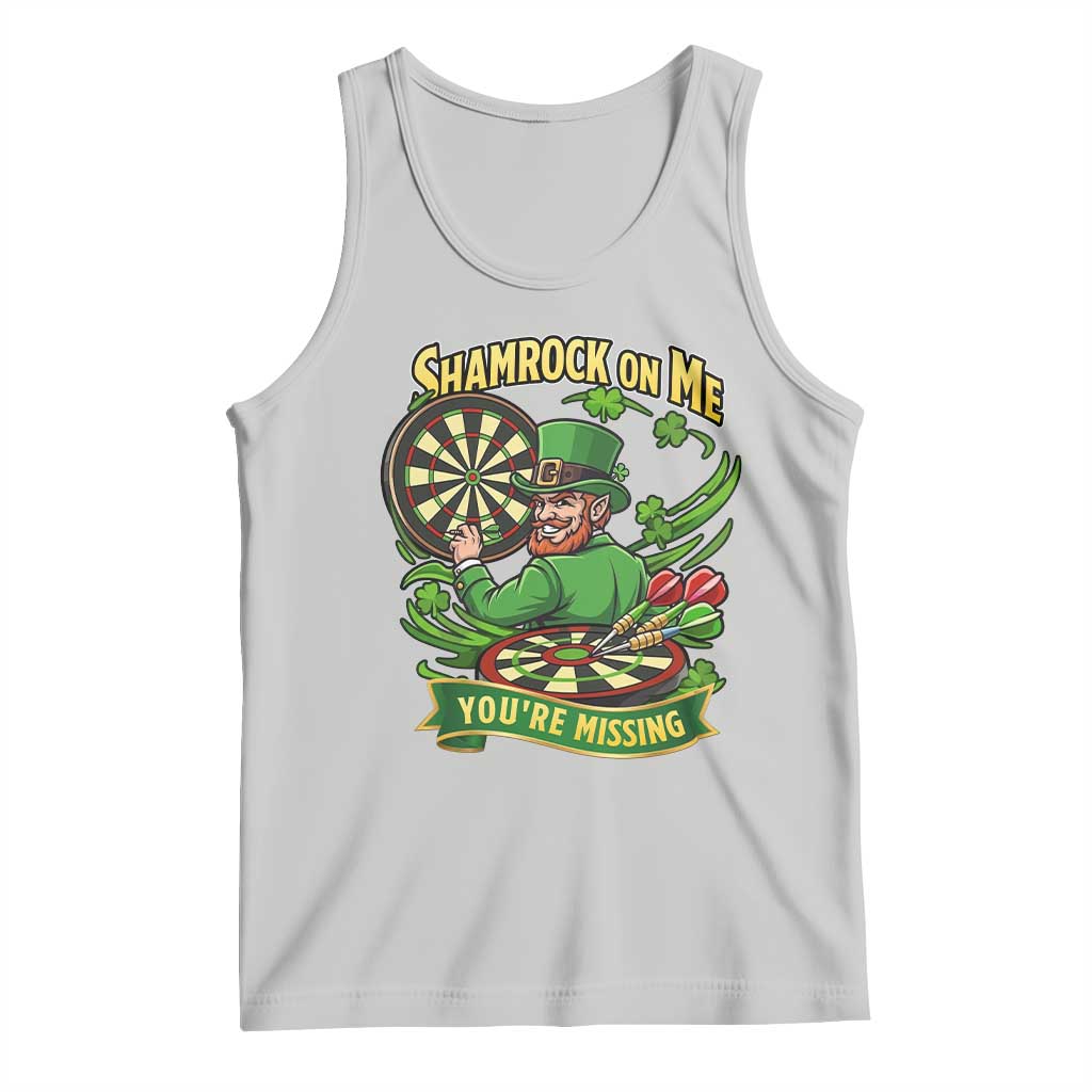 Shamrock On Me Youre Missing Tank Top St Patricks Day Darts Player Gift