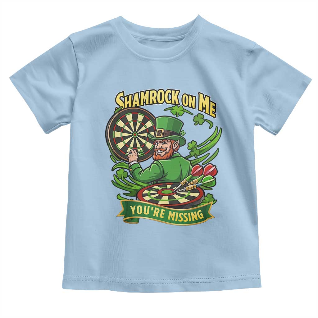 Shamrock On Me Youre Missing Toddler T Shirt St Patricks Day Darts Player Gift