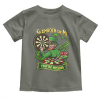 Shamrock On Me Youre Missing Toddler T Shirt St Patricks Day Darts Player Gift