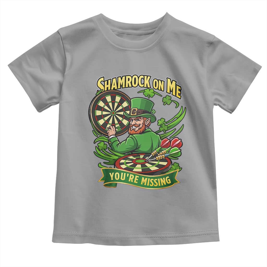 Shamrock On Me Youre Missing Toddler T Shirt St Patricks Day Darts Player Gift