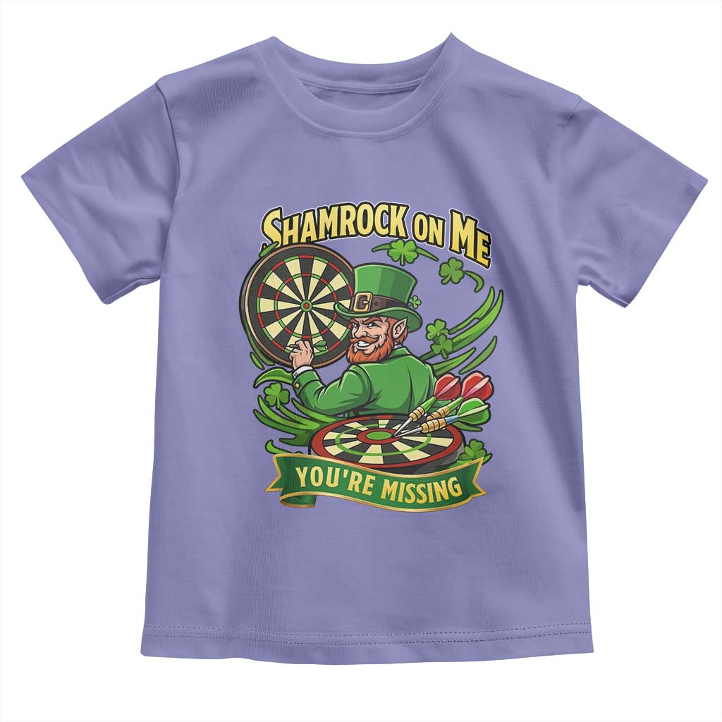 Shamrock On Me Youre Missing Toddler T Shirt St Patricks Day Darts Player Gift