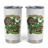 Shamrock On Me Youre Missing Tumbler Cup St Patricks Day Darts Player Gift