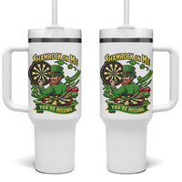 Shamrock On Me Youre Missing Tumbler With Handle St Patricks Day Darts Player Gift