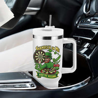 Shamrock On Me Youre Missing Tumbler With Handle St Patricks Day Darts Player Gift