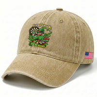Shamrock On Me Youre Missing Washed Cotton Baseball Cap St Patricks Day Darts Player Gift