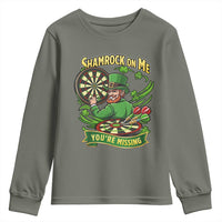 Shamrock On Me Youre Missing Youth Sweatshirt St Patricks Day Darts Player Gift