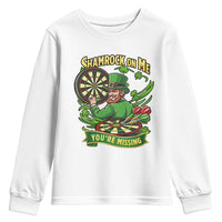 Shamrock On Me Youre Missing Youth Sweatshirt St Patricks Day Darts Player Gift