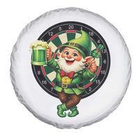 Cheerful Gnome Playing Darts Spare Tire Cover St Patricks Day Gift