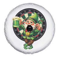 Cheerful Gnome Playing Darts Spare Tire Cover St Patricks Day Gift